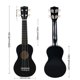 thumbnail image 2 of Ukelele POMAIKAI Soprano de madera con cuerdas de nailon, 21 pulgadas, color negro, 2 of 8