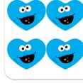 thumbnail image 2 of Sesame Street Cookie Monster Face Heart Shaped Planner Calendar Scrapbook Craft Stickers, 2 of 8