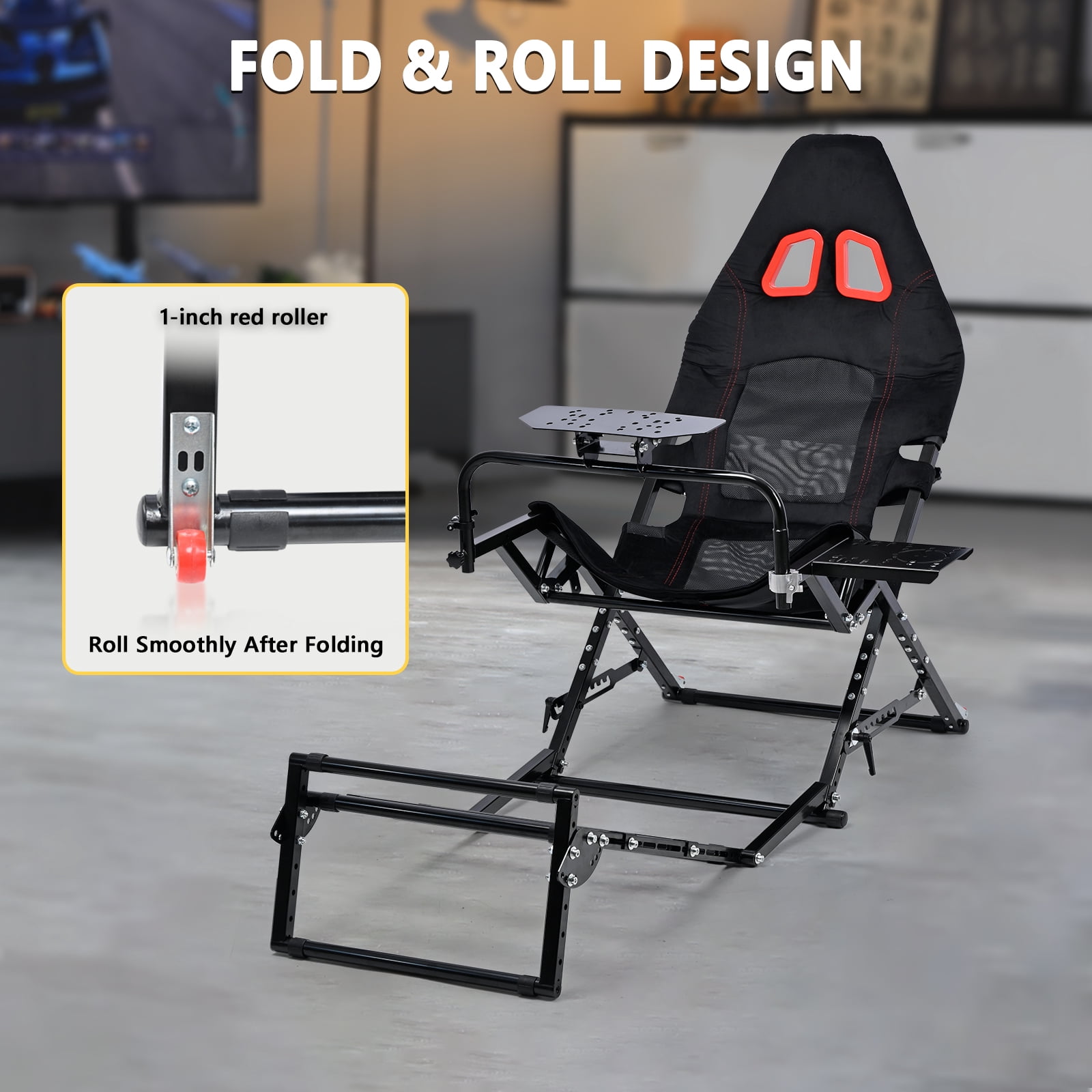 Marada Foldable Racing Sim Marada Foldable Racing Simulator Cockpit Wheel Stand Philippines | Ubuy