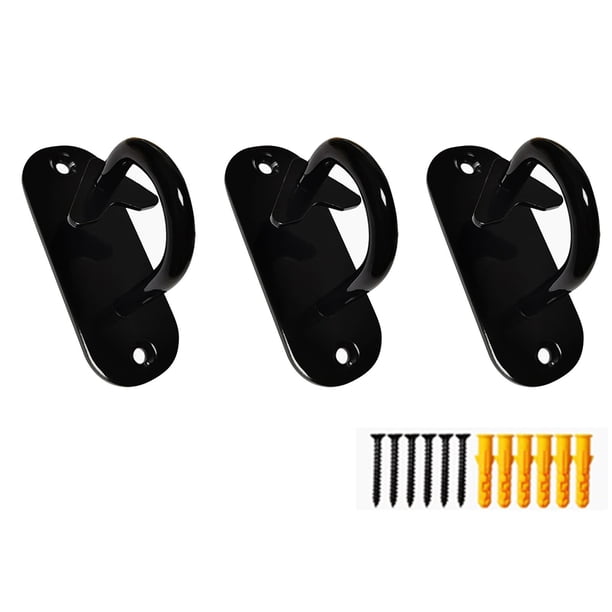 Anclajes de entrenamiento para montaje en pared Bandas de resistencia Anclajes de montaje en pared Negro Ahorro de espacio Anclajes de entrenamiento para puerta de carga de 300 kg para Estilo B