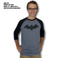 thumbnail image 4 of Batman tsbatdistsymragXXL Batman Hush Distressed Symbol Baseball T-Shirt - 2XL, 4 of 4