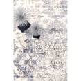 thumbnail image 4 of Pasargad Home Amadeus 6' x 9' Power-Loomed Ivory/Grey Rug, For Indoor Space and all Age of Group, 4 of 9