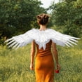thumbnail image 4 of BELOVING Feather Angel Wing Party Decoration Props Show Scene Layout Cosplay Accessories White, 4 of 6