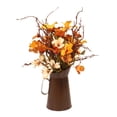 thumbnail image 1 of Maceta de flores artificiales , jarrón de flores decorativo de imitación moderno floral especial para exteriores, para la decoración, 1 of 7