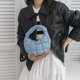 thumbnail image 4 of Bolsos de hombro acolchados para mujer Cloud Mini Bag Bolso Cross Bag Tote (Azul claro), 4 of 5