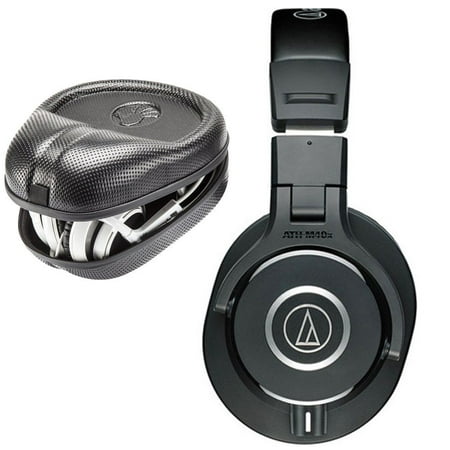 Audio-Technica ATH-M40x Monitor Headphones+SLAPPA -HP-07 HardBody Headphone