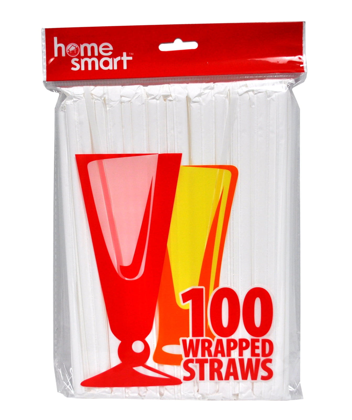 Home Smart Wrapped Plastic Straws