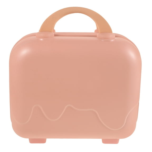 Zipper Suitcase Toiletry Bag Pink Luggage Makeup Travel Child