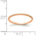 thumbnail image 4 of 14K Rose Gold 1.2mm Bead Stackable Band (Size 5) Made In United States stk18-120r-5, 4 of 5
