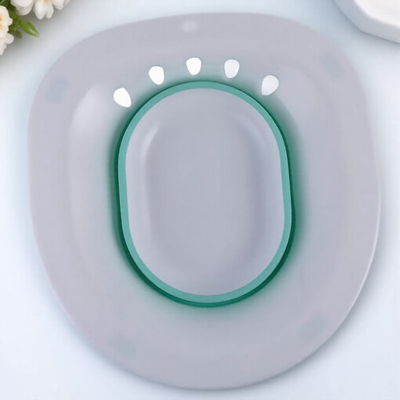 TAILTOSS 1Pc White Sitz Bath for Postpartum Care with Anti-fainting