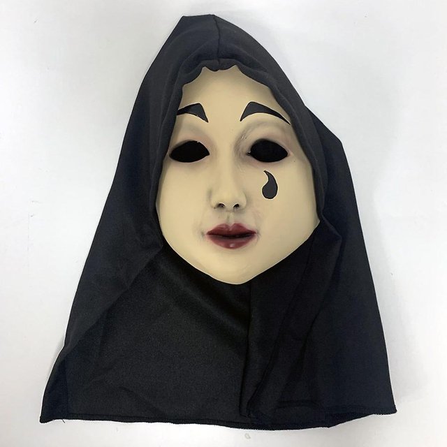 Máscara espeluznante de Venecia, Cosplay, cara de fantasma de terror, casco de látex, vestido de Carnaval de Halloween, accesorios de disfraces de fiesta