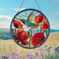 thumbnail image 3 of Hummingbird Suncatcher, Cardinal Portrait Stained Glass Suncatcher, Bird Memorial Gift, Indoor Decor, Gifts for Mom and Grandma, 3 of 4