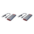 thumbnail image 1 of Inteprter M.2 NVMe SSD Enclosure Case Gen2 HDD Box Portátil Ligero USB3.2 USB-C PCIe 3.0 Disco duro sin herramientas Gris con 2 1 Gris con cable 2 en 1 2Conjunto, 1 of 1