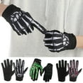 thumbnail image 2 of Jkung Motorcycle Riding Gloves Skeleton Pattern Touchscreen Cycling Gloves Breathable Anti-slip Outdoor Gloves for Men Women, 2 of 7
