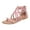 Pink, variant on Sandals for Women Clearance, Summer Cross-tied Zipper Flat Sandals Woven Thong Women Sandals