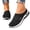 Black, variant on YOUYEDIAN Mules for Women Fashion Breathable Mesh Slip On Round Toe Versatile Sport Flats Casual Cut-Out Design Soft Walking Shoes