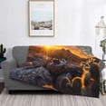 thumbnail image 2 of Fotbe Lizard With Sunglasses Sunset Manta de Franela con Estampado, Manta Ultrasuave para Cama, Sofá, Auto, Hipoalergénica y Antibolitas-40"x30", 2 of 6