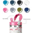 thumbnail image 3 of 30oz Tumbler Leakproof with Straw & Lid, Pink Flamingo Design, Stylish Insulated Cup - Perfect Gift for Women, 3 of 6