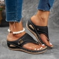 thumbnail image 3 of Dakaela Orthopedic Sandals for Women 2025 Arch Support Summer Slip on Slippers Dressy Flip Flops, 3 of 8