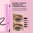 Retractable Eyebrow Pen Soft Textured Long Wearing Microbalding Double