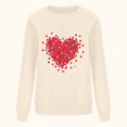 thumbnail image 3 of gakvbuo Valentine Day Shirt For Women Trendy Long Sleeve Tunic Tops Cute Love Hearts Graphic Tees Round Neck Casual Funny Shirts Tops Blouse Pullover Tops, 3 of 4
