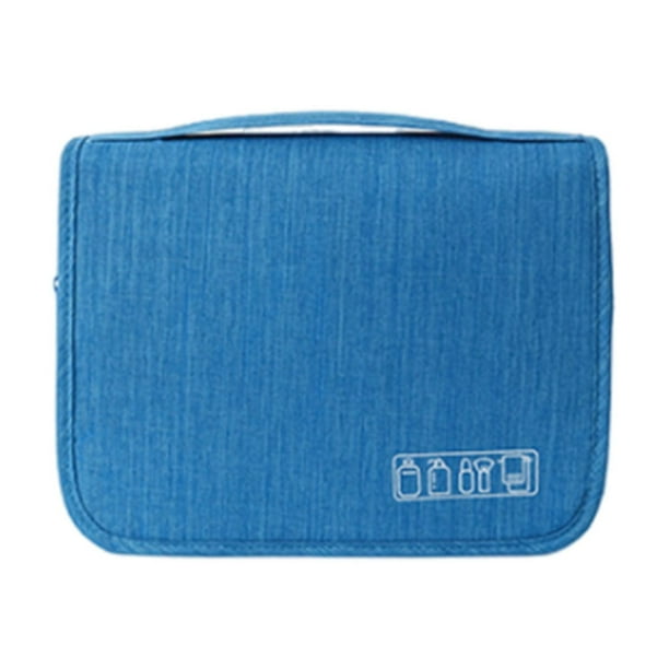 Organizador de cosméticos húmedo y seco, neceser colgante para maquillaje, estuche de viaje con gancho, bolsa de almacenamiento lavable para artículos de tocador, cosméticos y cuidado de la piel.