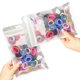 thumbnail image 1 of Laklulu 100 piezas de cintas para el pelo de bebé, cintas para el pelo de algodón sin costuras para niñas y niños, pequeñas gomas para el pelo suaves multicolores, soportes para cola de caballo, 1 of 5