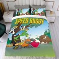 thumbnail image 4 of Speed Buggy Conjunto de sábanas temático, trío de piezas, cómodo y amigable con la piel, diseño único, regalo de decoración para el hogar para familiares, amigos y fans,140cm *210cm, 4 of 6