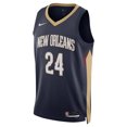 thumbnail image 2 of Unisex Nike Jordan Hawkins Navy New Orleans Pelicans Swingman Jersey - Icon Edition, 2 of 3