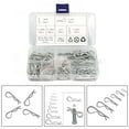 thumbnail image 1 of 100Pcs Carbon Steel Zinc Plated R Hitch Pin Tractor Clip Cotter For Car Mechanic, 1 of 9