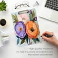 thumbnail image 3 of FORMRS Acrylic Clipboard with Low Profile Clip Standard A4 Letter Size, 12.5" x 9", Bright Flowers, 3 of 8