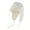 White, variant on Warm Knitted Russian Hat for Women, Chunky Cable Earflap