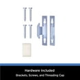 thumbnail image 7 of Mainstays Metal Wrap Adjustable Curtain Rod, 28-46 in, White, 7 of 7