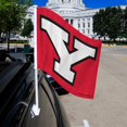 thumbnail image 2 of Youngstown State NCAA Penguins 14x19 Double Sided Window Mount Red Car Flag, 2 of 6