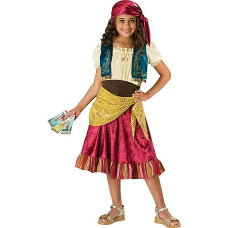 incharacter costumes big girls' gypsy dress set costume, multi color, medium