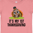thumbnail image 4 of Inktastic First Thanksgiving Pilgrim Turkey Boys or Girls Baby T-Shirt, 4 of 5