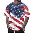 thumbnail image 2 of Homenesgenics Mens Shirts Men Tops T Shirts for Man Summer Fashion Casual Men's Round Neck Printed T-Shirt Top Multicolor S, 2 of 5