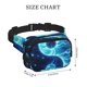 thumbnail image 4 of Fotbe Blue Yin And Yang Cangurera Cuadrada con Estampado de Doble Capa, Bolsa de Cintura Ajustable Mini para Hombres y Mujeres, 4 of 9