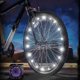 thumbnail image 1 of Luz de rueda de bicicleta blanca, dos modos están siempre encendidos + luz de radios LED intermitente mtb, cable de luz de bicicleta Hot Wheels Filamento Longitud 2 m (1 paquete de neumáticos) Feliz Sencillez, 1 of 2