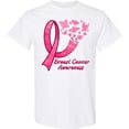 thumbnail image 3 of Inktastic Breast Cancer Awareness Ribbon and Butterflies T-Shirt, 3 of 5