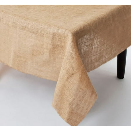 

40 Inches Wide - Natural Burlap Tablecloth Table Cloth Cover Overlay