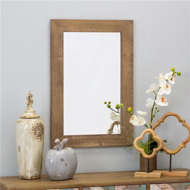 30 x 20 in. Morris Wall Mirror, Nutmeg
