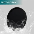 thumbnail image 5 of Silicone Bathroom Tray Round Vanity Tray Decorative Soap Holder Kitchen Countertop Organizer Coffee Table Decor for Candle, Perfume, Plant, 9 Inch, Black, 5 of 9