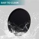 thumbnail image 5 of Bandeja de baño redonda Heagoale de silicona, 28 cm, color negro, 5 of 6