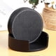 thumbnail image 4 of For 2024 Round Coasters with Stand - 6 Piece Set of Heat Resistant Black PU Leather Coasters, Drink Coasters for Home and Office, 4 of 4
