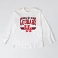 thumbnail image 3 of Women's Gameday Couture White Houston Cougars Oversized Swift Strike Long Sleeve T-Shirt, 3 of 4