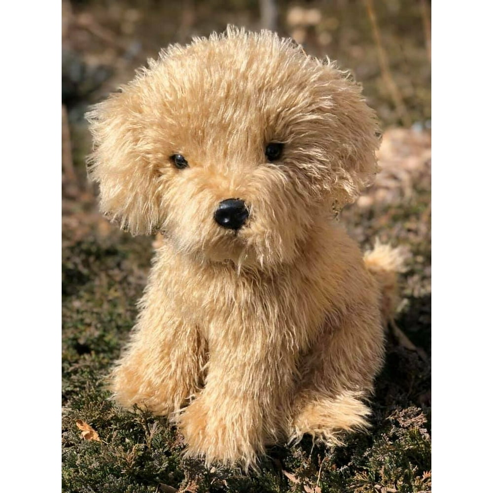 labradoodle stuffed animal brown