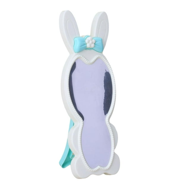 Espejo de tocador en miniatura para casa de muñecas, muebles para casa, aparatos, espejo de longitud completa con forma de conejo para decoración de CUTICAT Espejo vestidor