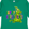 thumbnail image 4 of Inktastic Happy Mardi Gras Big and Little Alligators with Beads Boys or Girls Long Sleeve Toddler T-Shirt, 4 of 5