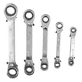 thumbnail image 3 of 5Pcs Ratchet Wrench Double End Chrome Vanadium Steel Multifunctional Ratcheting Spanner Set, 3 of 14